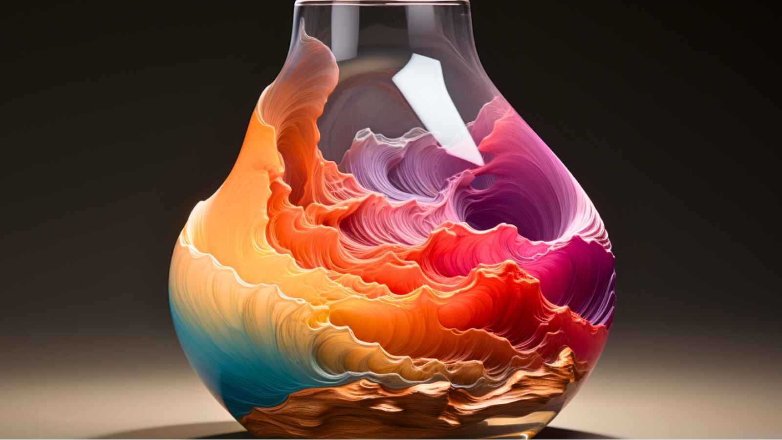 comment décorer un vase transparent avec du sable
