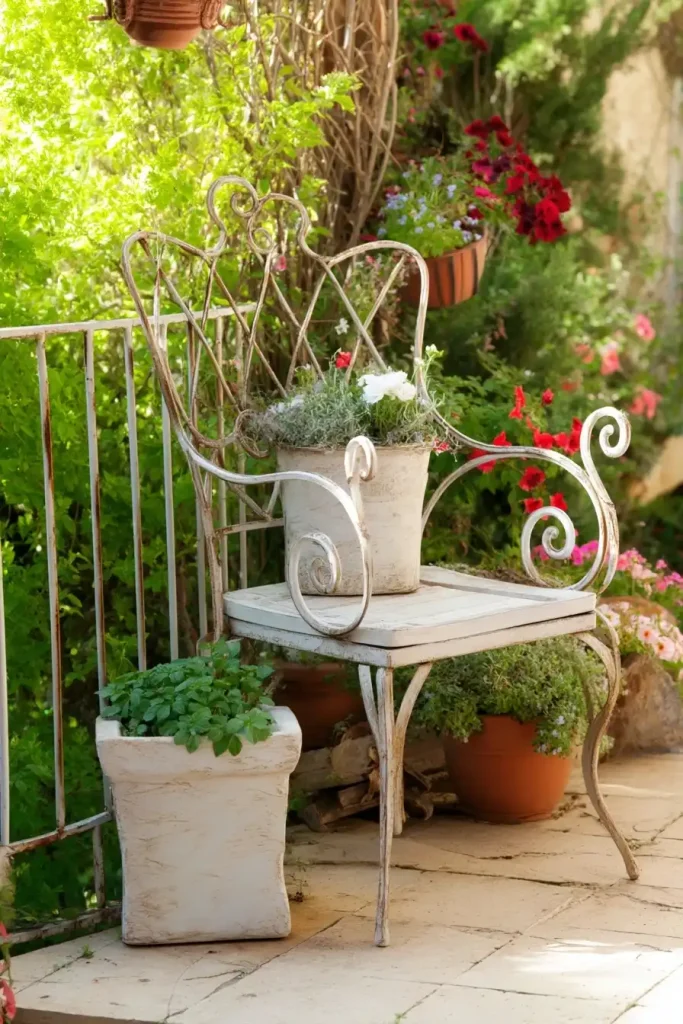 mobilier et accessoires à l’esprit cottage