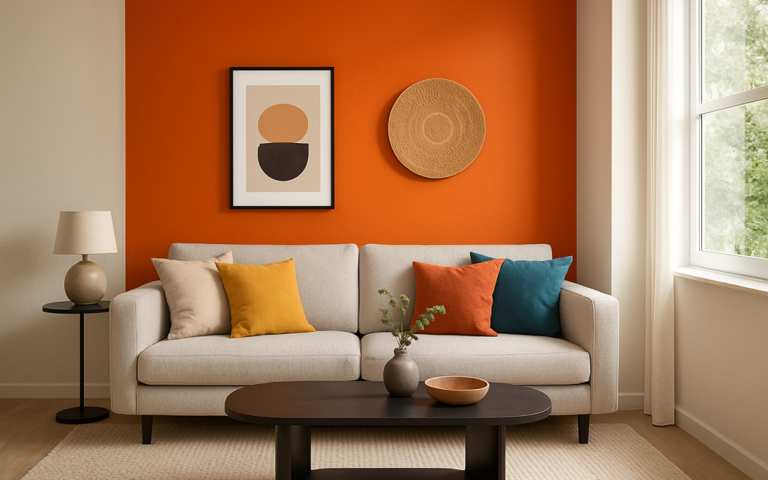 Ajoutez du cachet à votre salon : comment choisir le mur à peindre en couleur ?