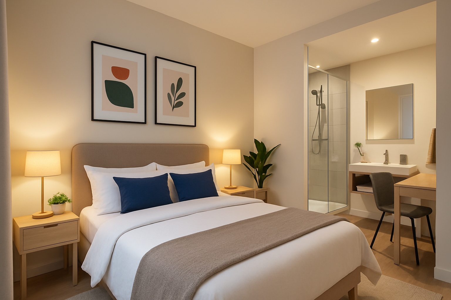 découvrez nos 5 conseils pratiques pour aménager une chambre avec salle de bain et optimiser votre espace. transformez votre intérieur en un havre de paix fonctionnel et stylé tout en maximisant l'agencement de votre chambre.