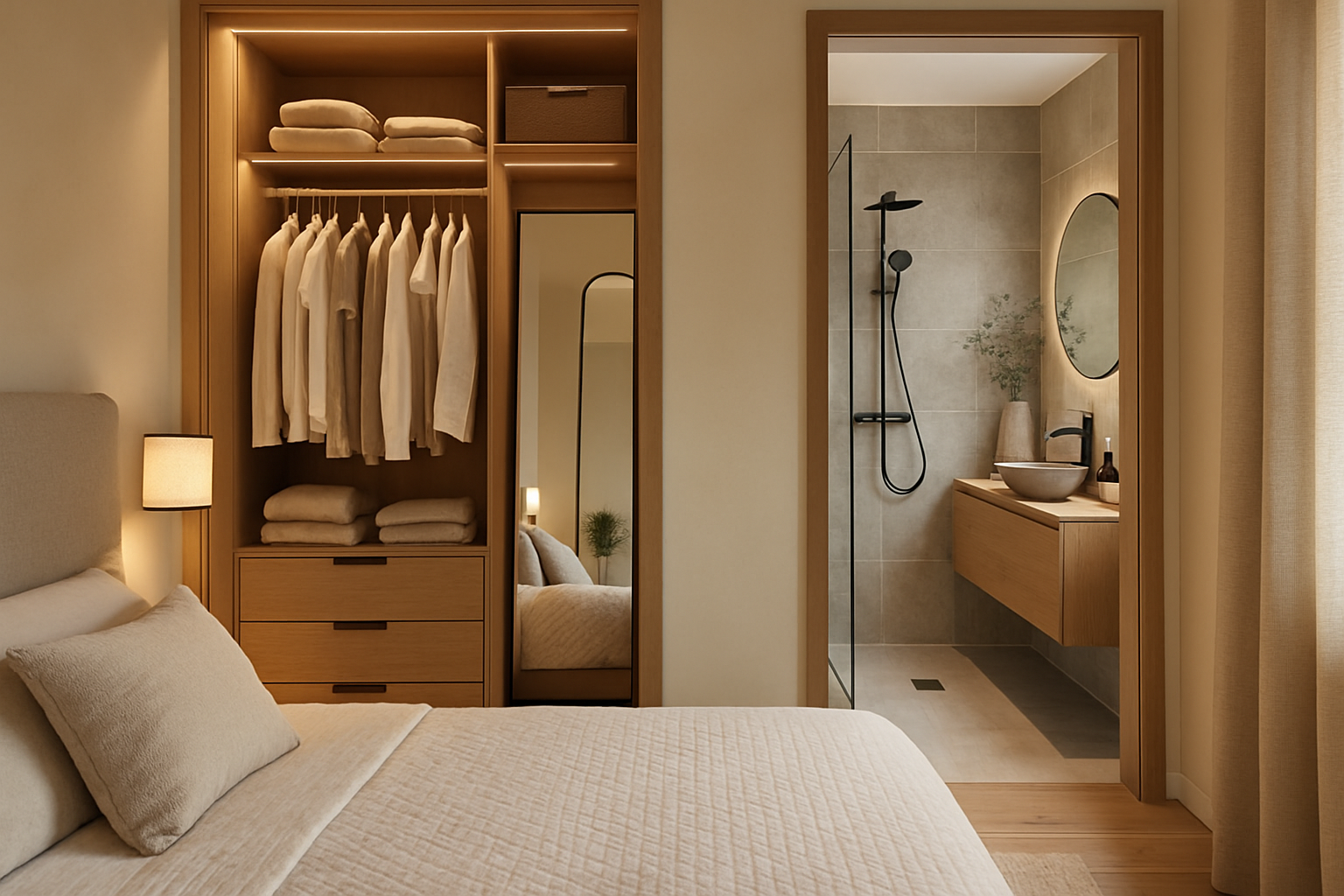 découvrez des astuces pratiques pour concevoir la suite parentale de vos rêves, incluant un dressing fonctionnel et une salle d’eau élégante. transformez votre espace avec nos conseils d'aménagement pour allier confort et esthétique.