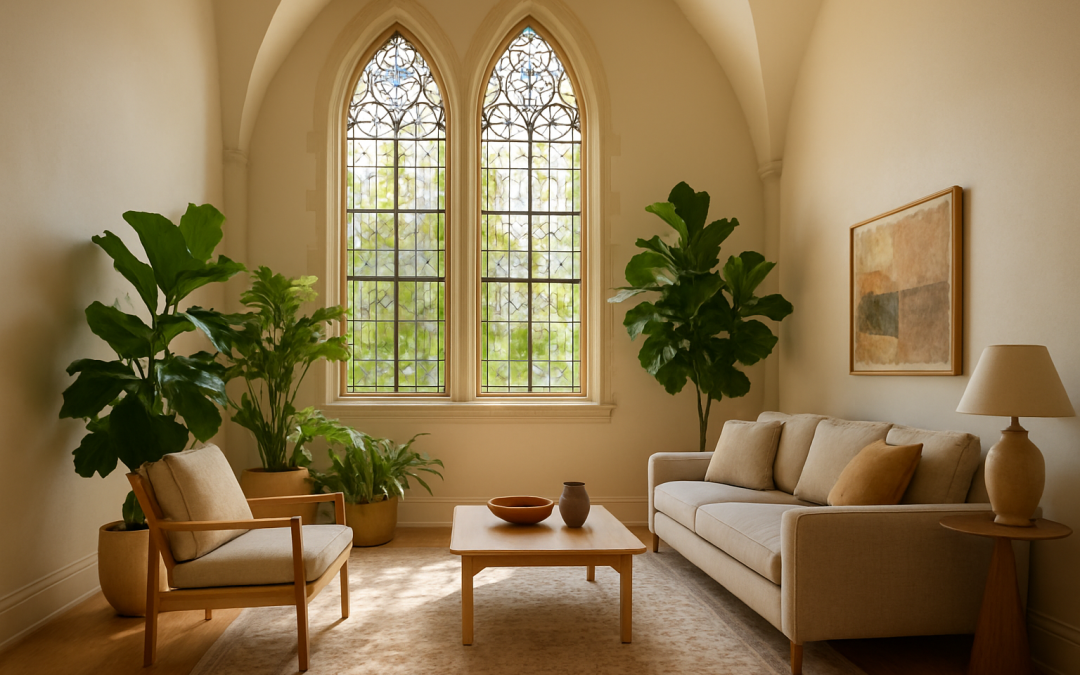 Cinq astuces pour sublimer votre salon cathédrale
