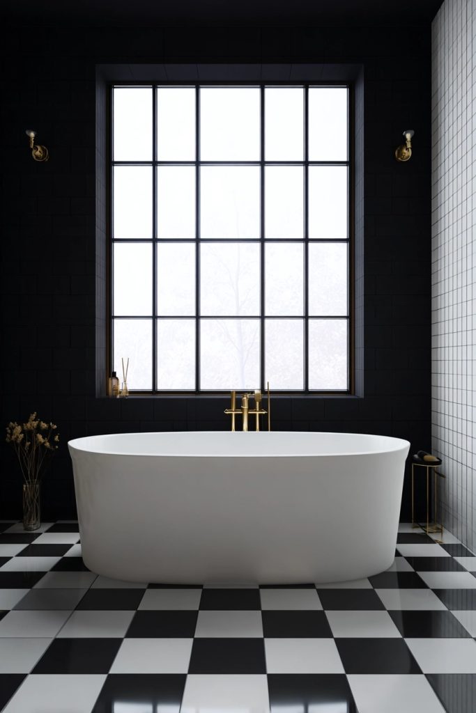 le choix des matériaux les fondations d'une élégance intemporelle pour votre salle de bain en noir et blanc