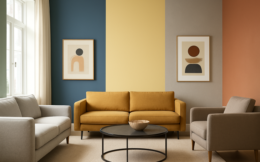 Les 5 couleurs de peinture incontournables pour sublimer votre salon en 2025