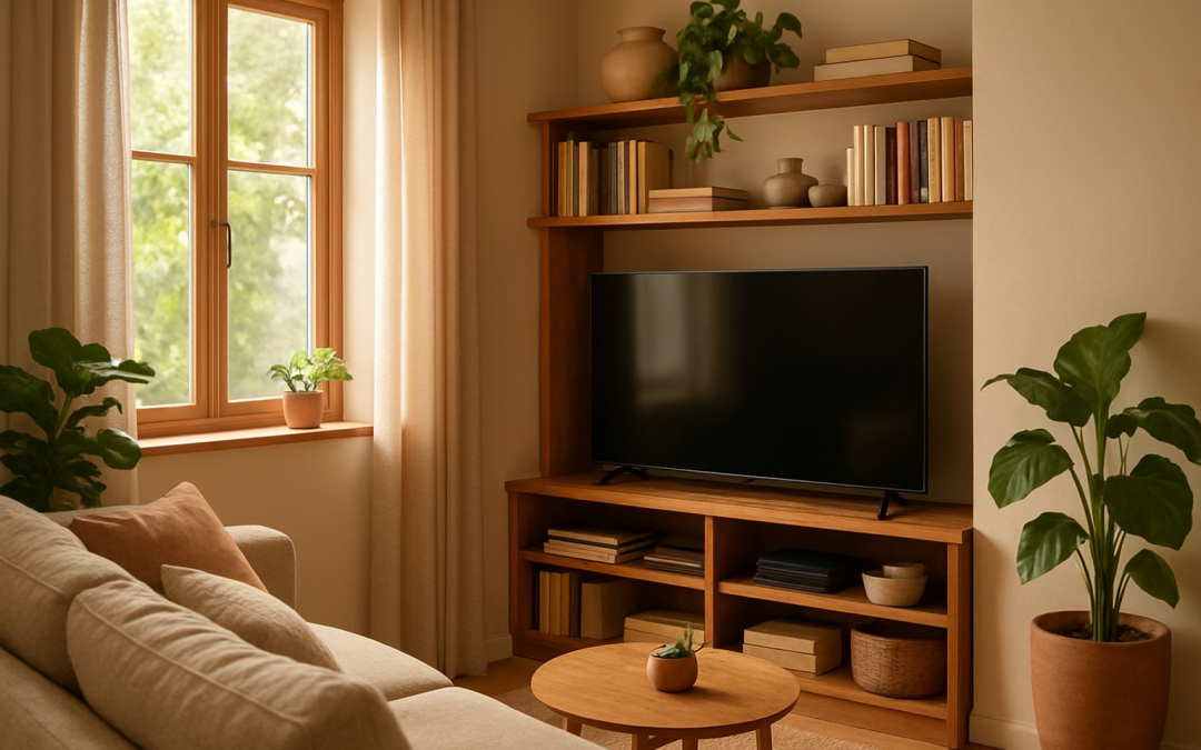 astuces pour créer un coin télé optimisé dans un angle