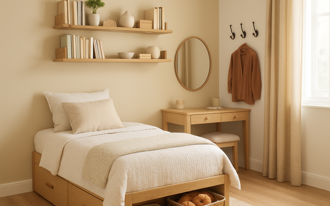découvrez cinq astuces malignes pour optimiser le rangement dans une petite chambre. transformez votre espace en un lieu fonctionnel et agréable grâce à nos conseils pratiques et ingénieux.