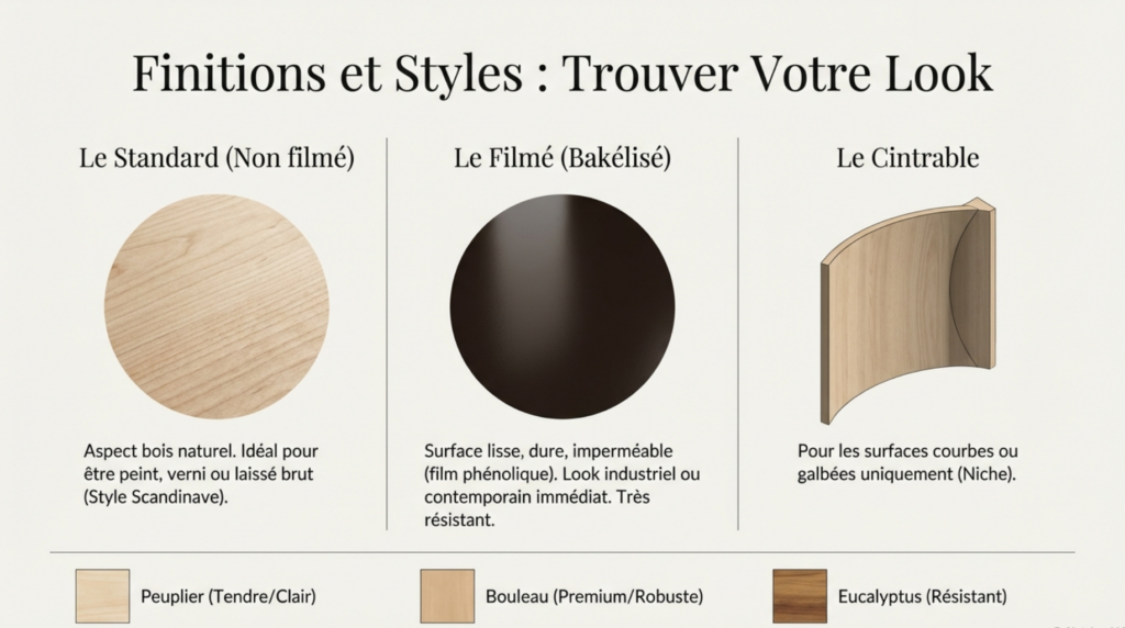 finitions et styles
