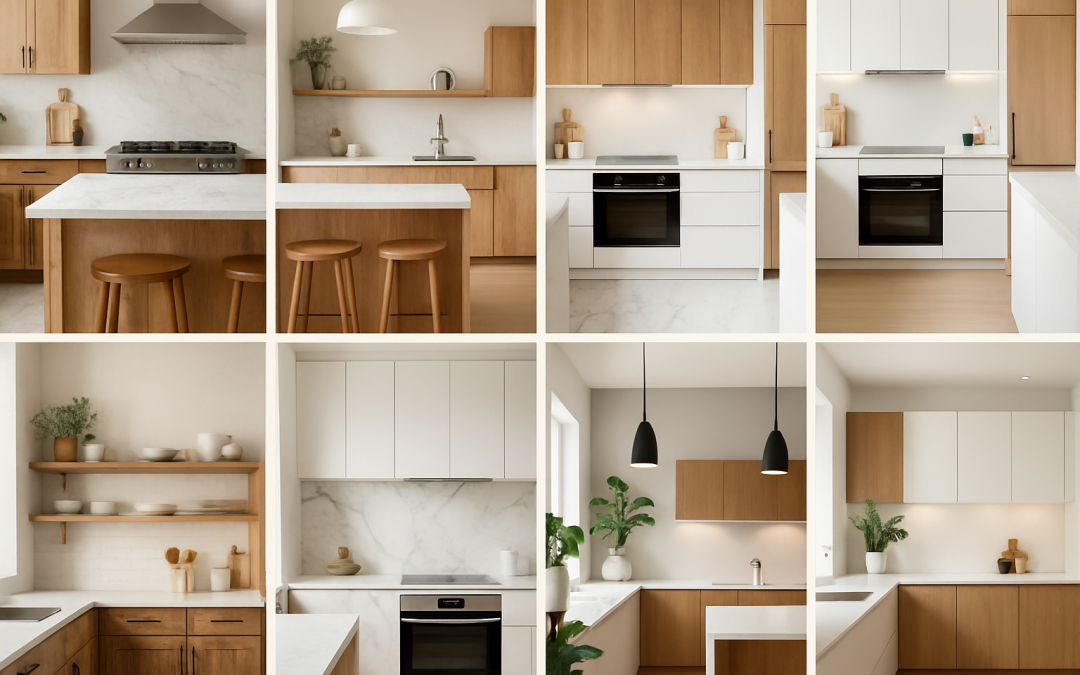 huit inspirations de nos décorateurs pour une cuisine mêlant blanc et bois