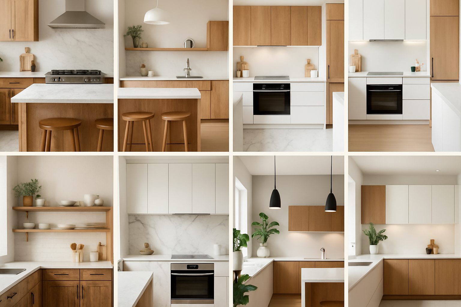 découvrez huit inspirations uniques de nos décorateurs pour créer une cuisine alliant harmonieusement le blanc et le bois. transformez votre espace culinaire en un lieu chaleureux et élégant, où modernité et confort se rencontrent.