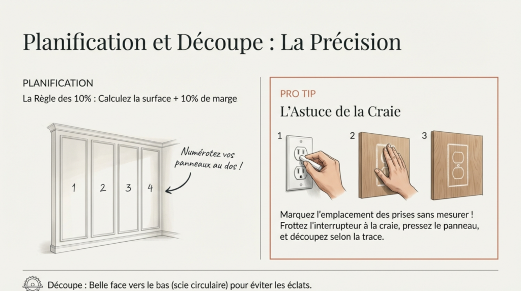 planification et découpe, la précision