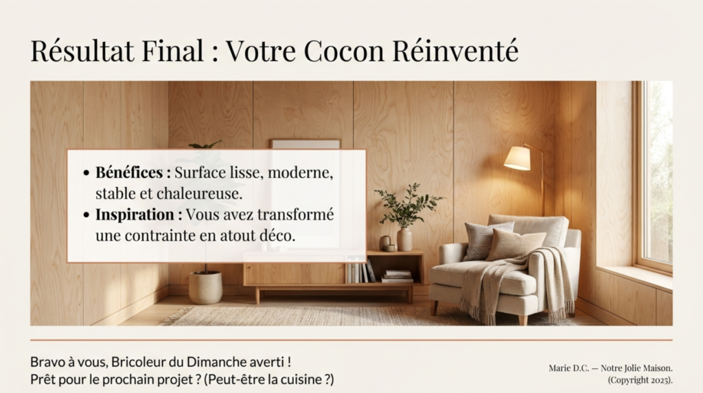 résultat final, votre cocon réinventé
