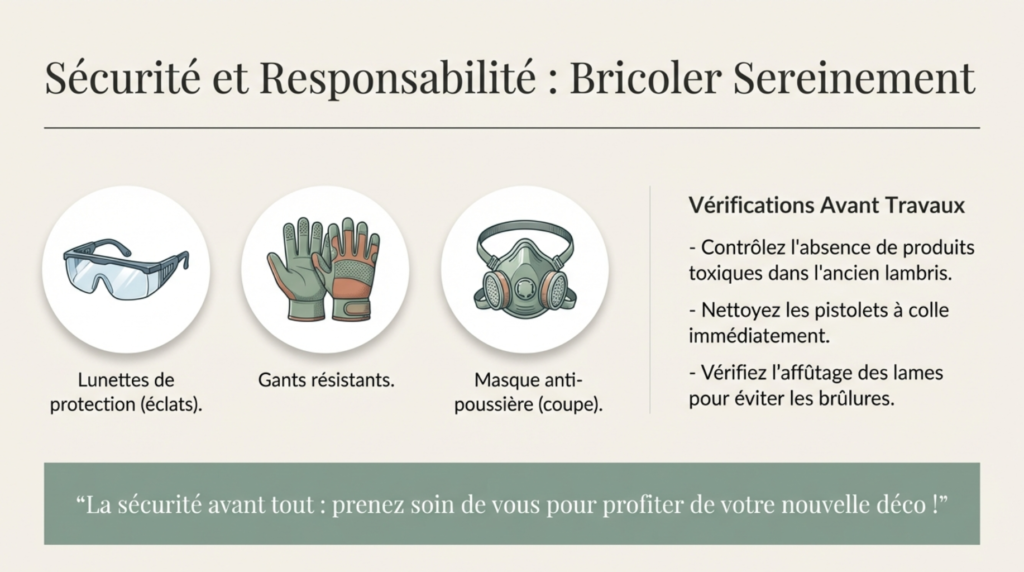 sécurité et responsabilité, bricoler sereinement