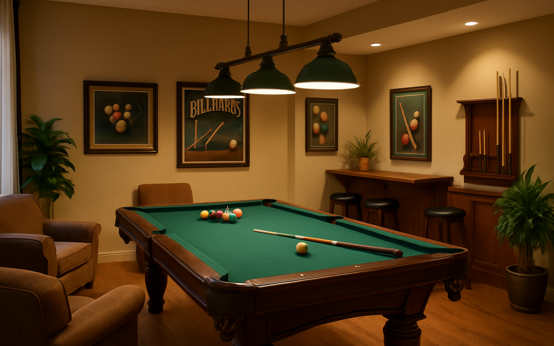 Comment aménager une salle de billard conviviale chez soi ?