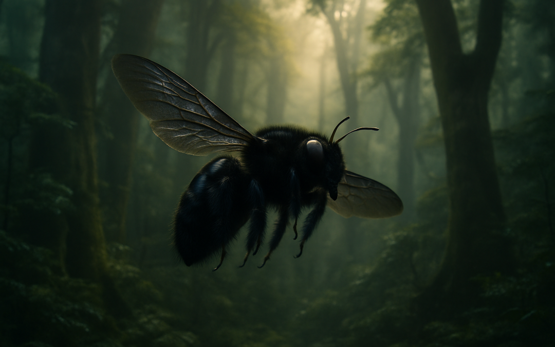 Découvrez la mystérieuse abeille noire géante