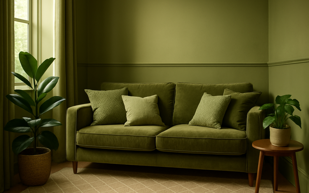 Explorez les multiples nuances du vert kaki dans votre décoration intérieure
