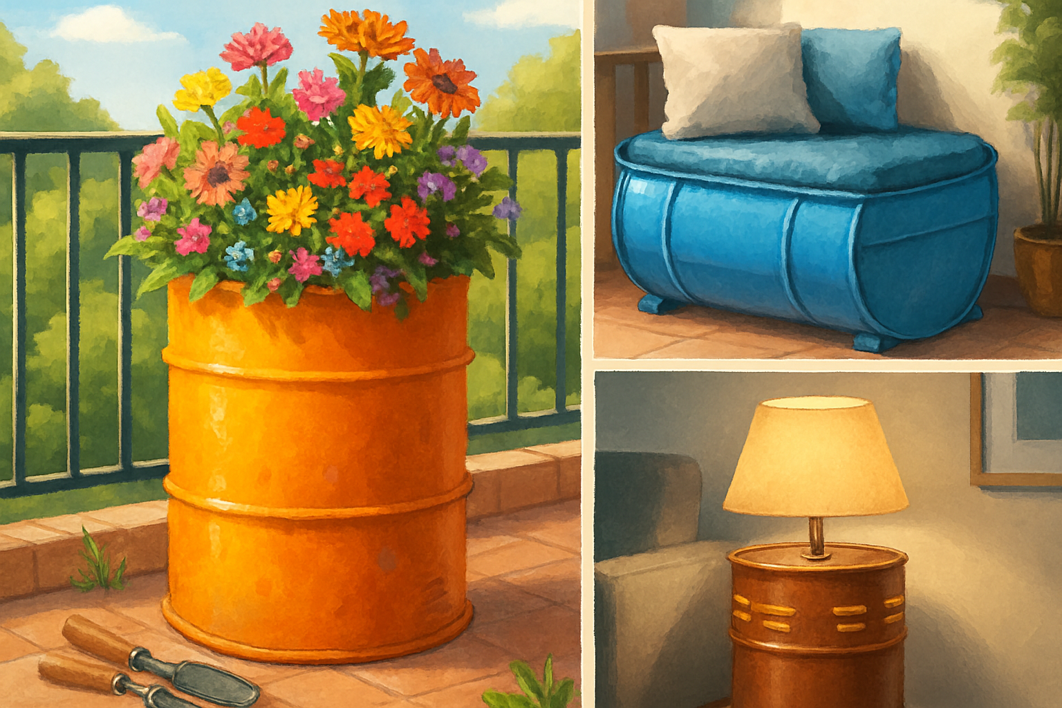 découvrez des idées créatives et innovantes pour recycler un fût en métal. transformez-le en mobilier unique, en décoration originale ou en jardin vertical. laissez libre cours à votre imagination et participez à la protection de l'environnement tout en ajoutant une touche artistique à votre espace.