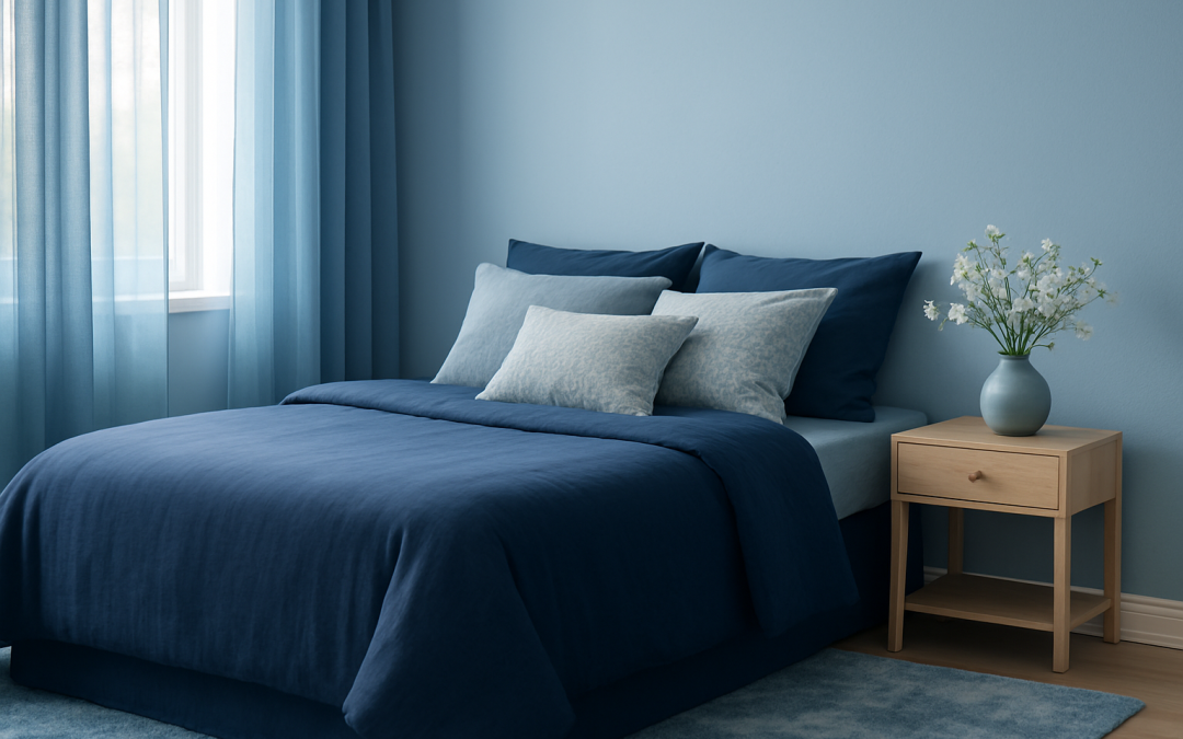 les avantages du bleu pour une chambre : une couleur apaisante et harmonieuse