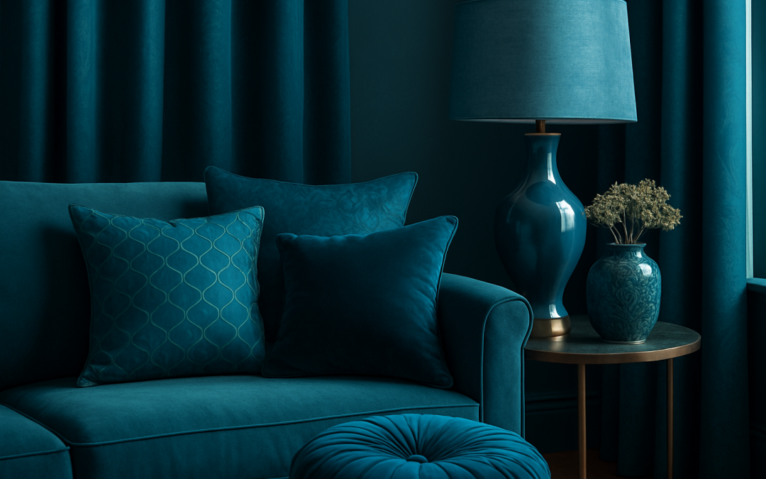 Le bleu paon et le bleu canard : une touche d’élégance dans votre décoration