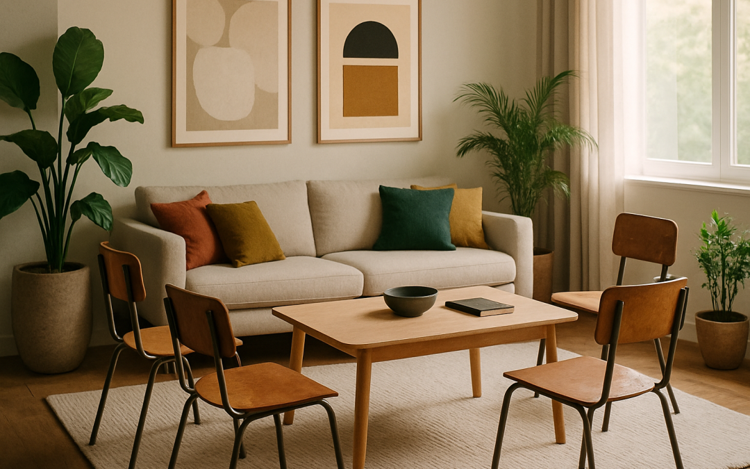 intégrer des chaises d’écolier dans votre décoration intérieure