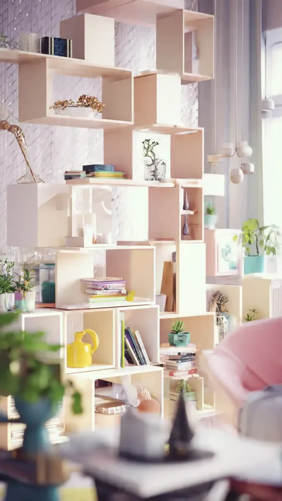 intégrer les étagères modulables dans chaque pièce