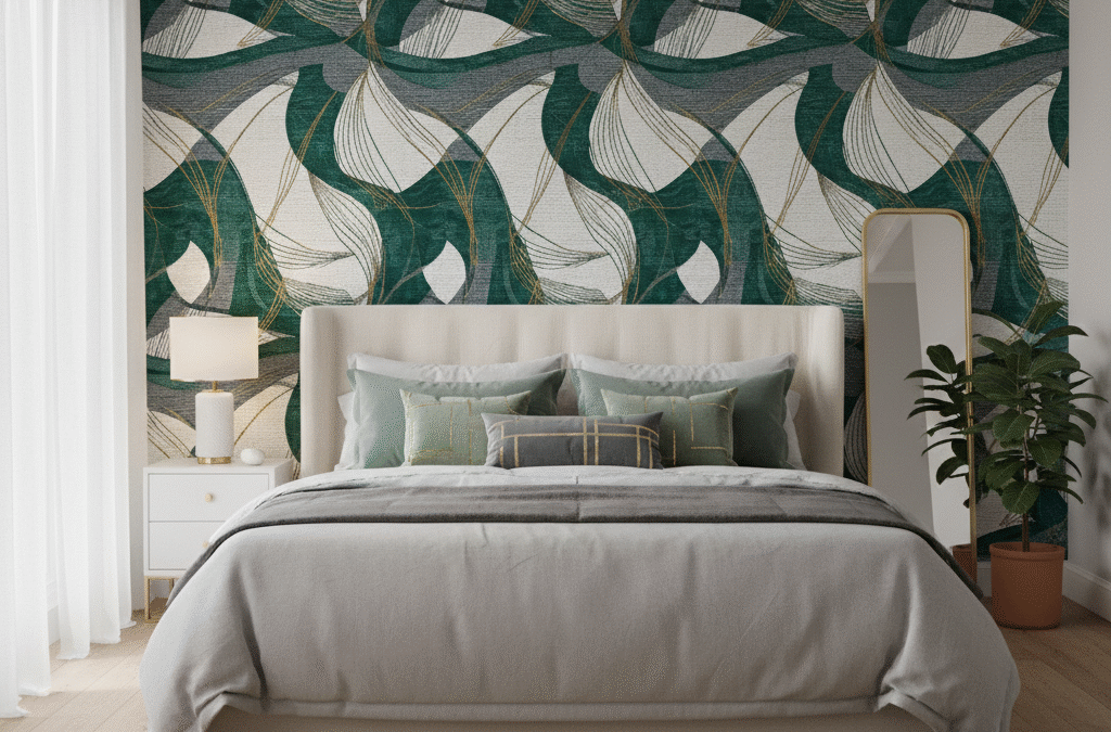 Papier peint en tête de lit : transformer votre chambre avec style