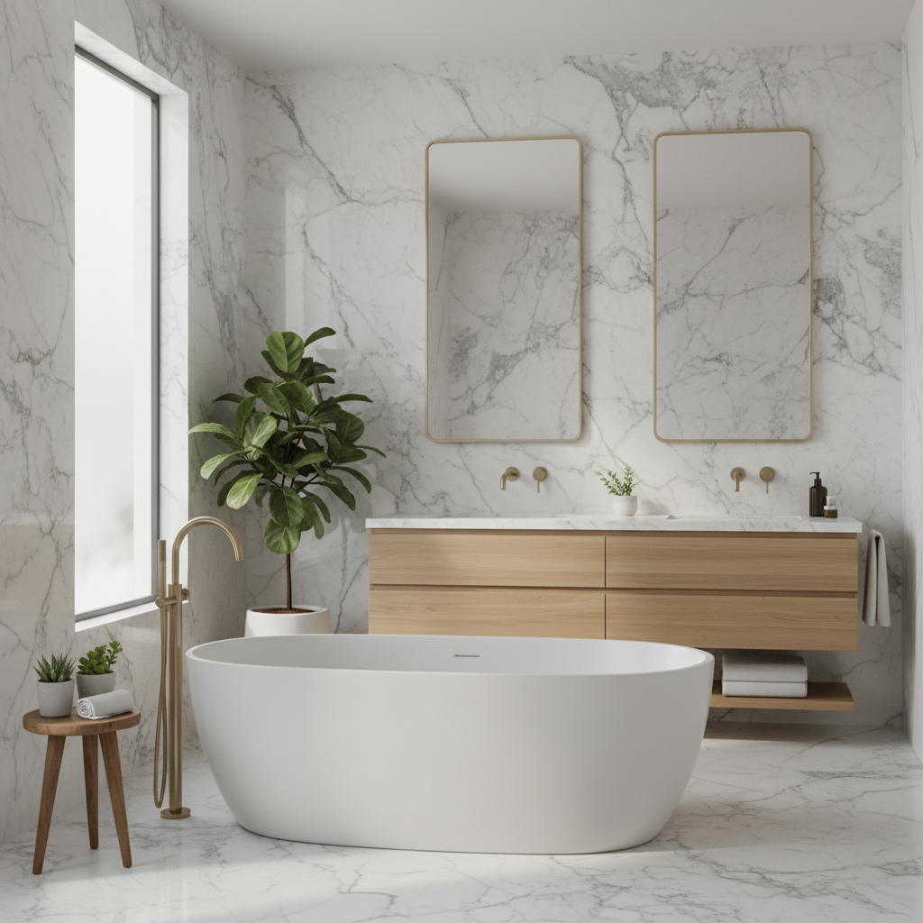 découvrez les avantages du marbre blanc pour votre salle de bain en 2025 : élégance intemporelle, durabilité et luminosité pour un espace moderne et raffiné.