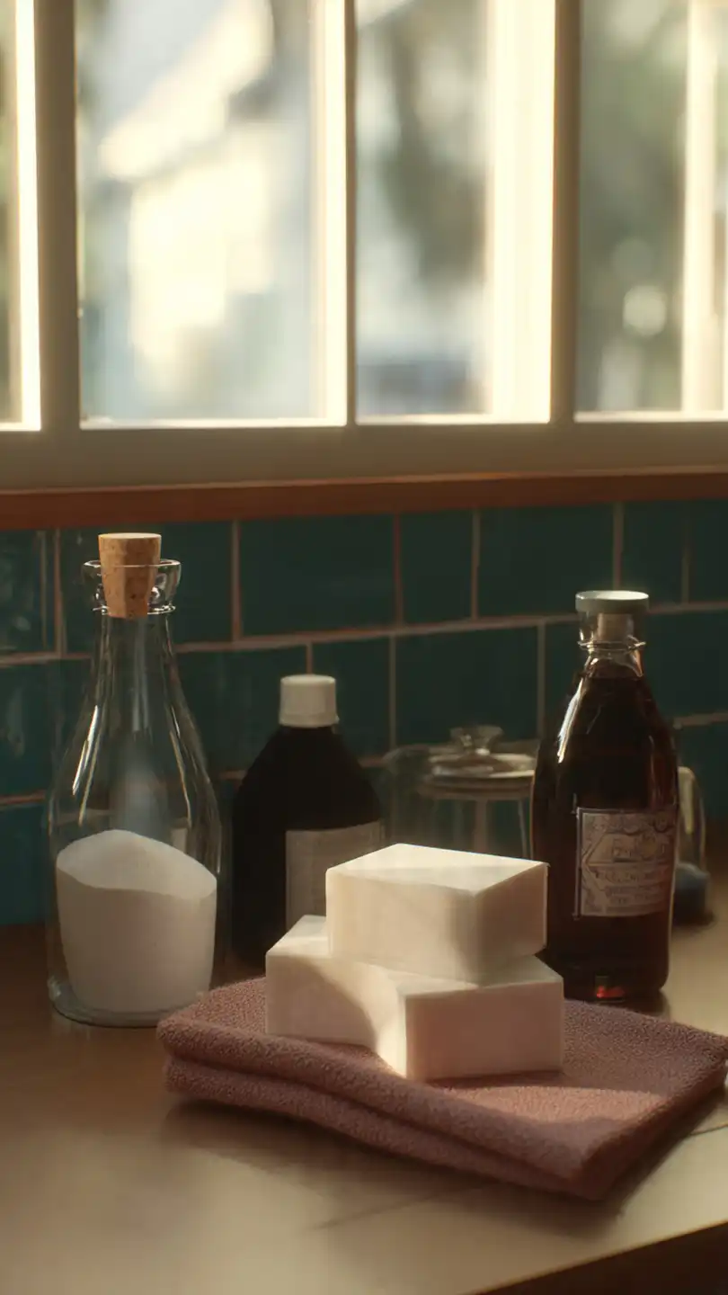 assemblage visuel de produits m nagers naturels