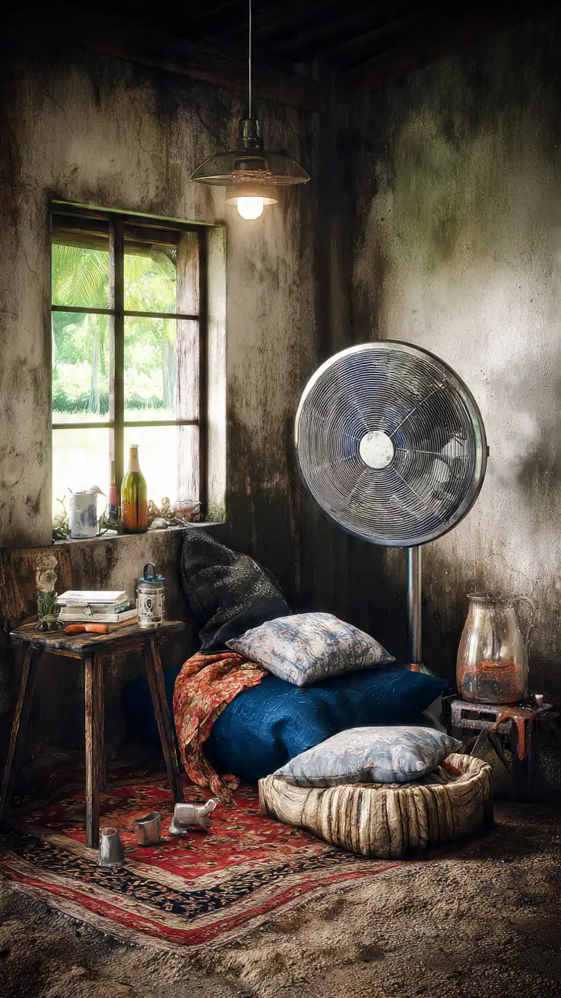 chambre cosy a ration avec fen tres grandes ouvertes