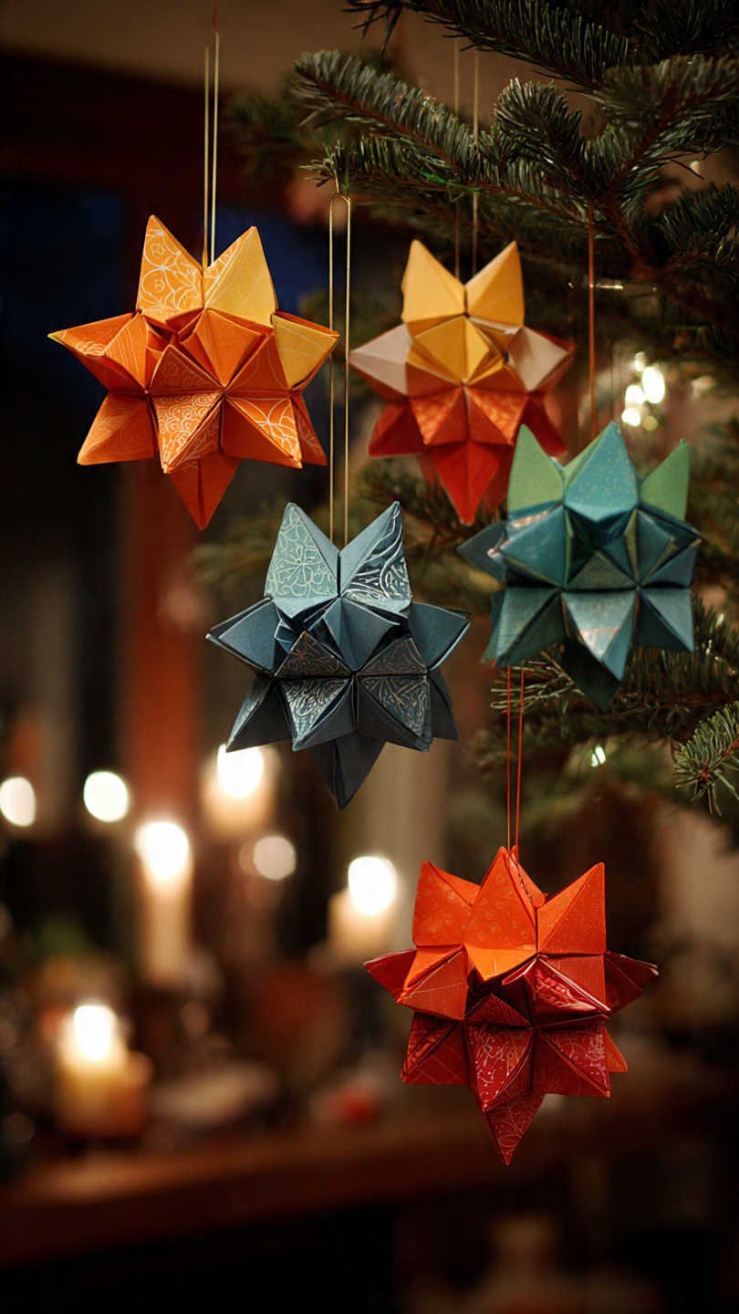 d corations en origami et papier pli sur