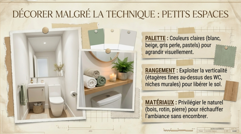 décorer malgré la technique, petits espaces