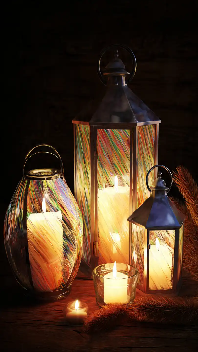 ensemble de photophores en verre d cor bougies