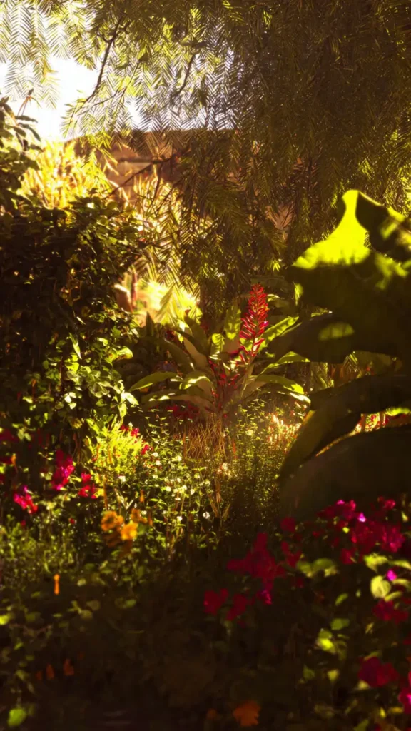 healthy garden protected from pests lush vegetation