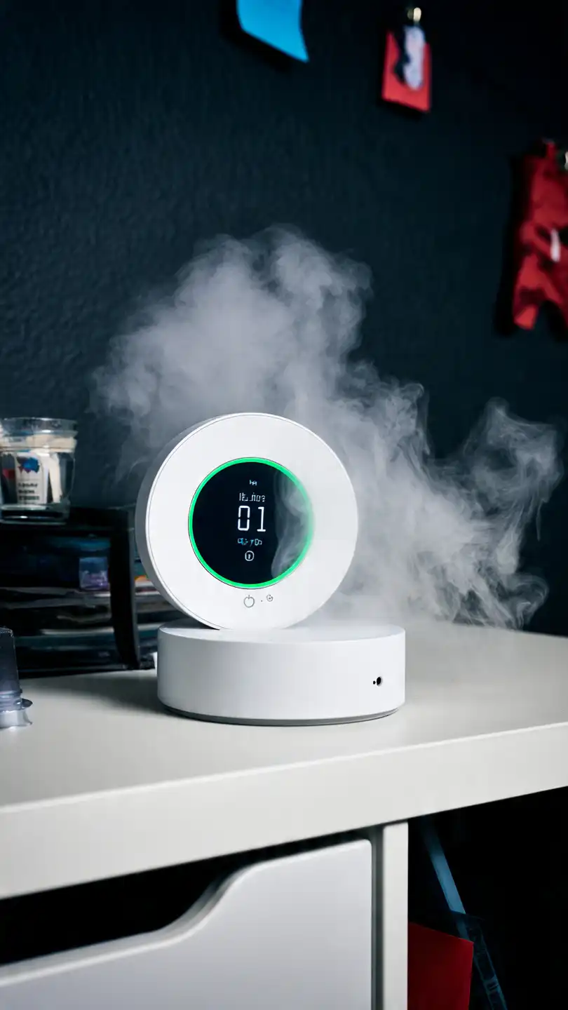 hygrom tre sur la table de chevet dans