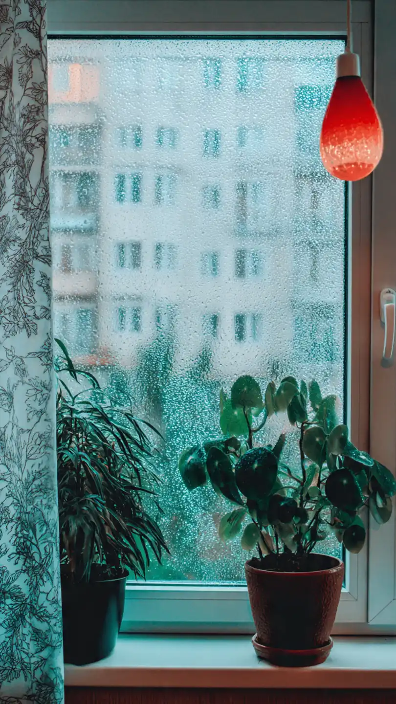 int rieur d une chambre avec condensation sur la