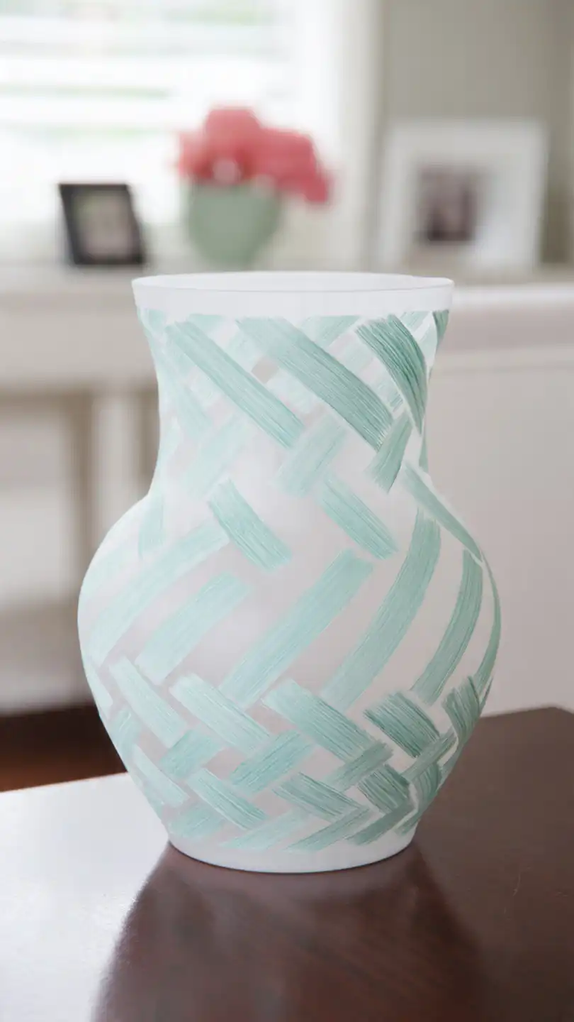 motif d licat appliqu au pochoir sur un