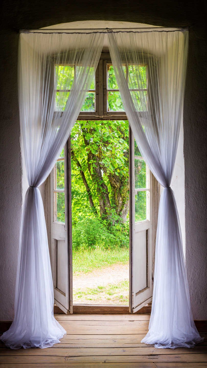 moustiquaire la fen tre lumi re estivale int rieur