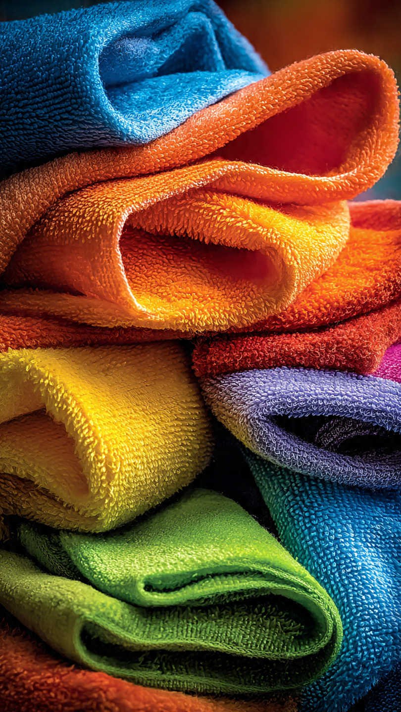 nettoyage avec chiffon microfibre mouvements sur miroir