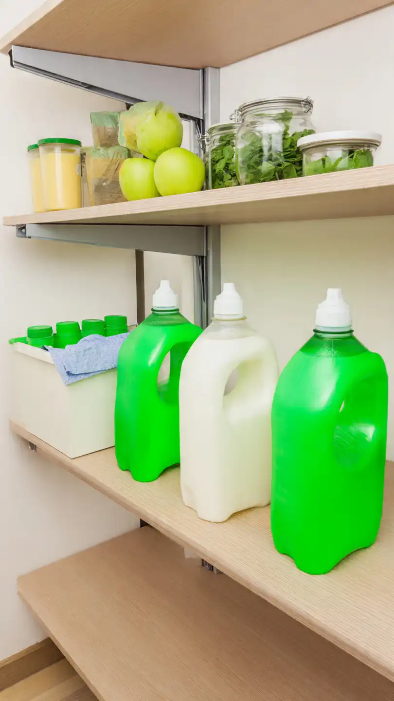 nettoyage d un garde manger vinaigre blanc et chiffon (1)