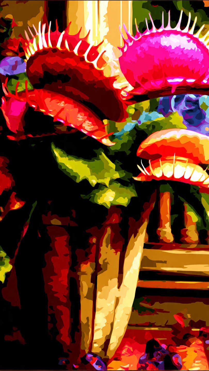 plante carnivore venus flytrap en pot attrapant