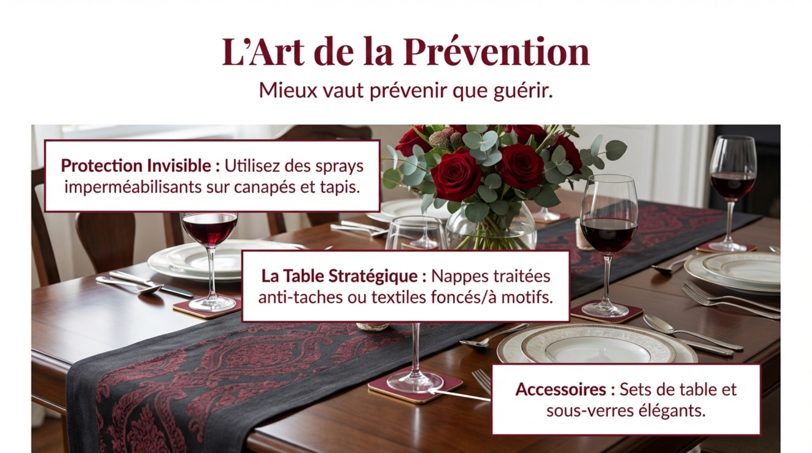 prevention contre les taches de vin