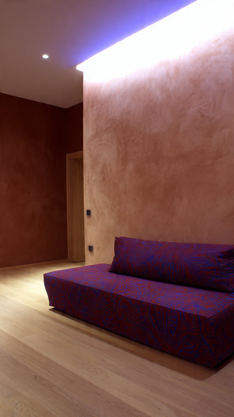 salon r nov avec peinture mate et mur