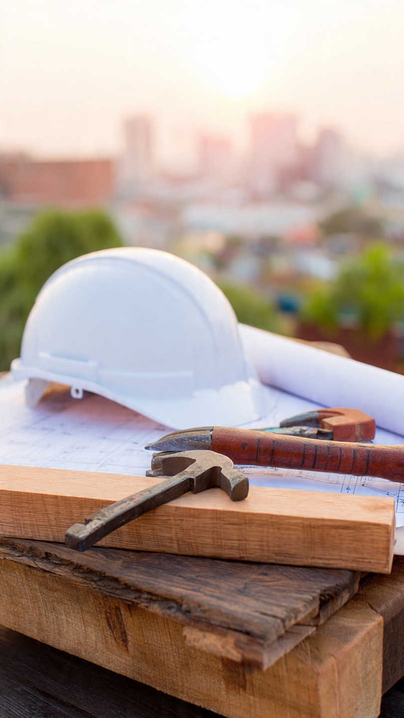 suivi de chantier avec plans mat riaux casque