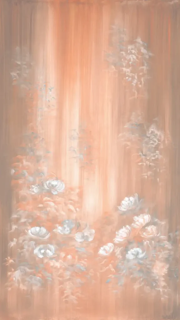 une composition romantique couleurs pastel ambiance douce