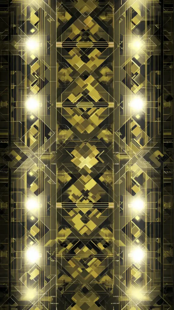 une toile au motif art d co revisit