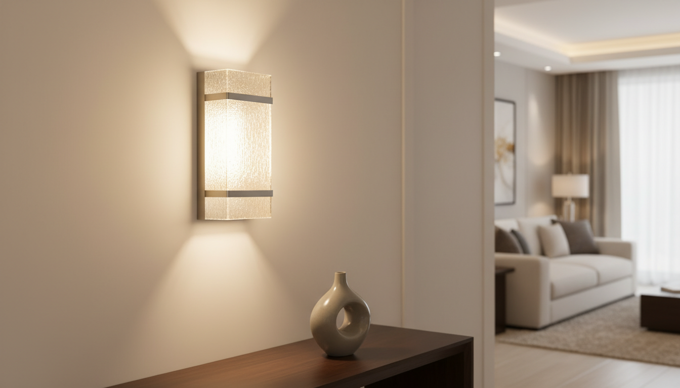 découvrez notre applique murale en verre alliant élégance et fonctionnalité pour sublimer votre intérieur avec style et luminosité.