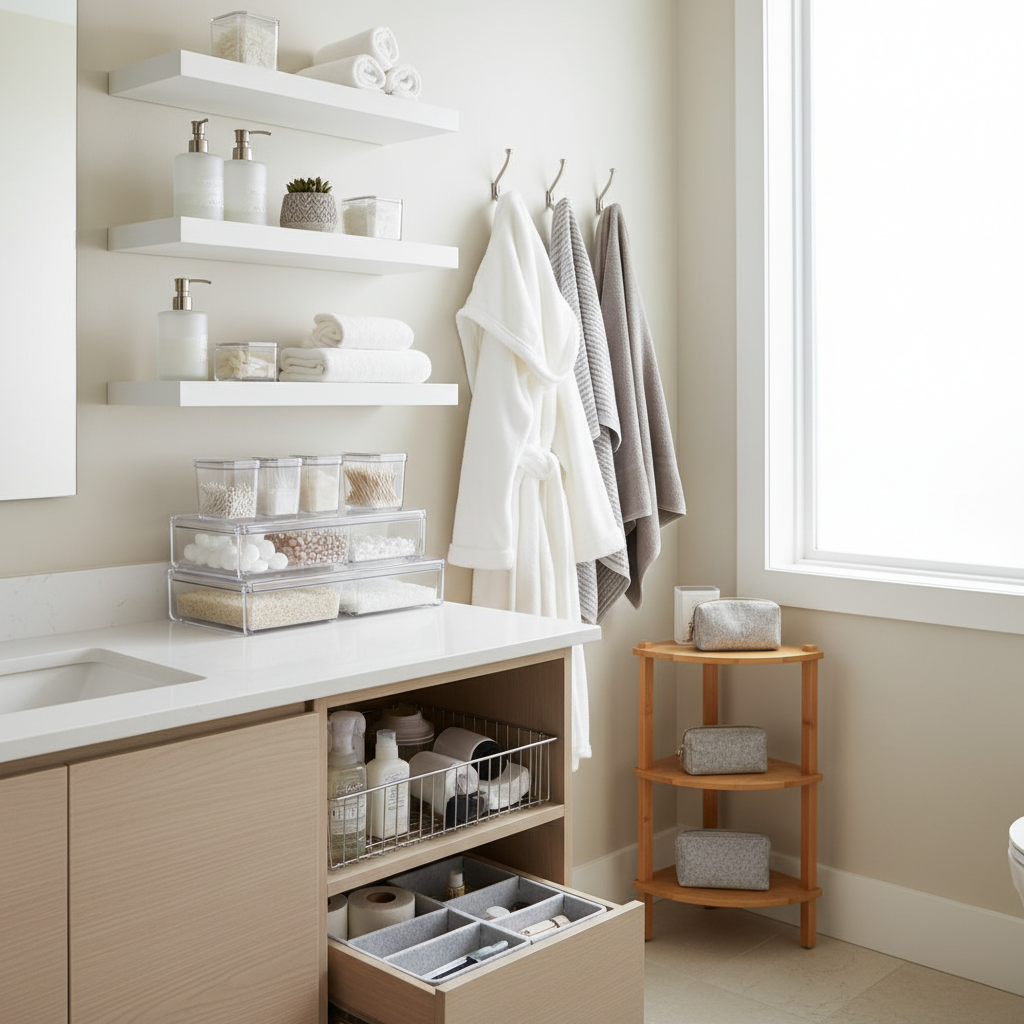 découvrez des astuces pratiques pour optimiser le rangement de votre salle de bain et gagner de l'espace facilement.