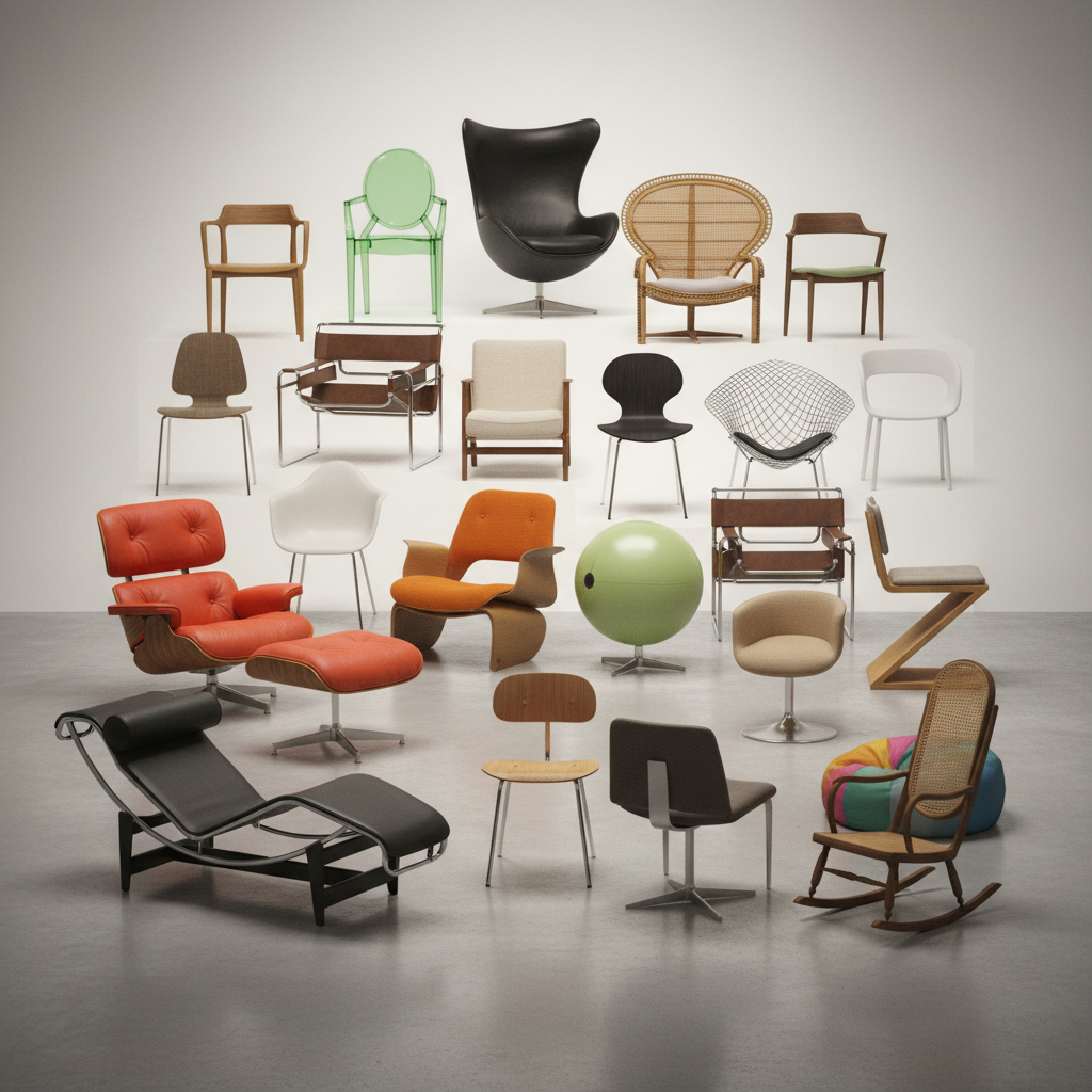 explorez notre sélection de 30 chaises design emblématiques, créations uniques de designers renommés alliant style et confort pour sublimer votre intérieur.