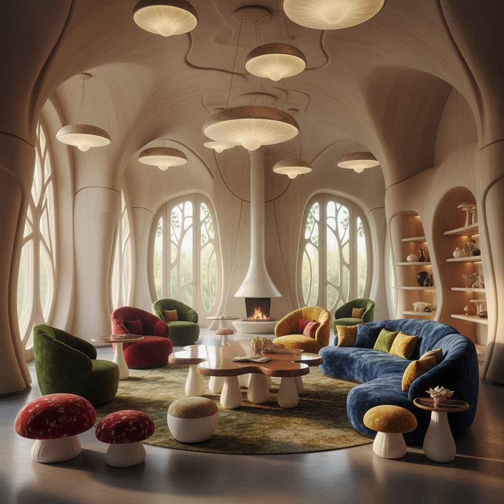 découvrez champimeubles et meublignons, une anthologie unique mêlant design et nature avec des meubles champignons originaux : canapés, fauteuils, poufs, lampes et bien plus pour un intérieur magique et éco-responsable.