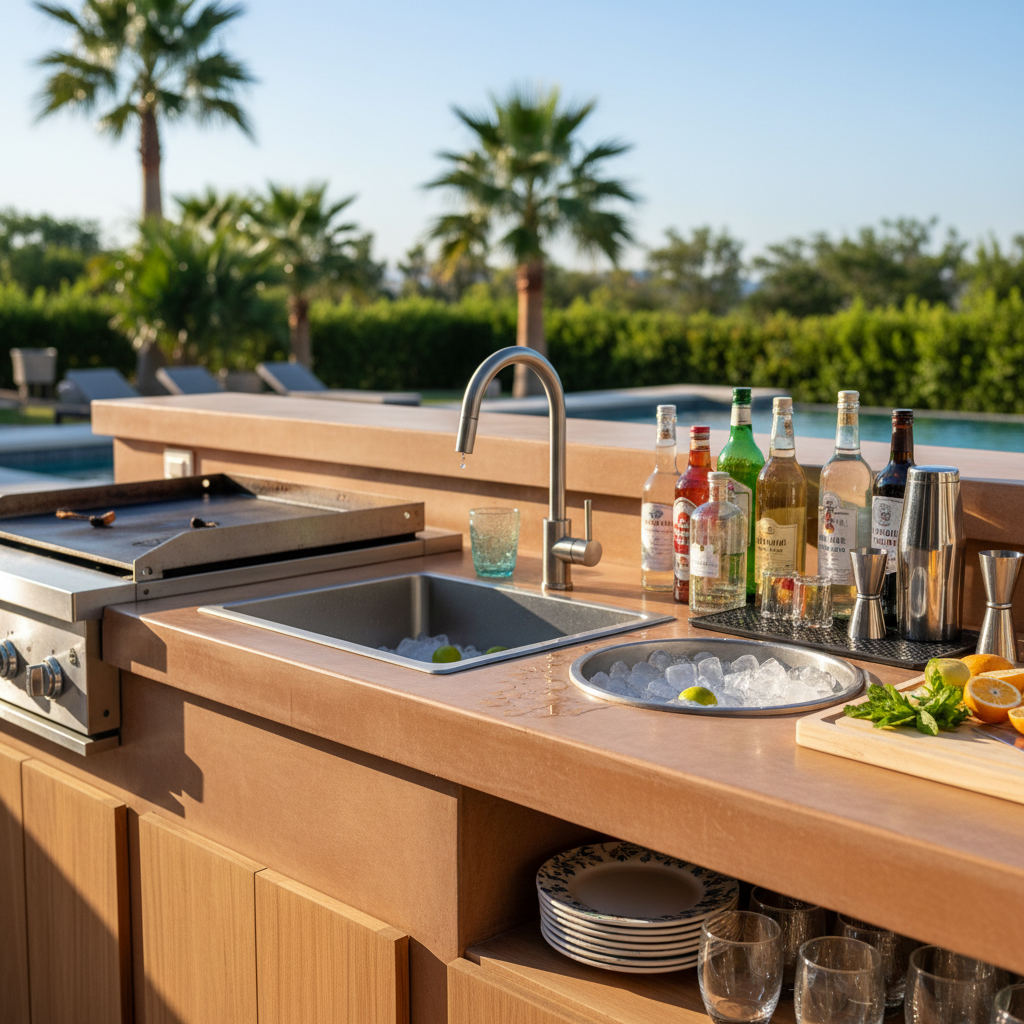 découvrez nos idées et conseils pour aménager une cuisine d'été avec bar, alliant convivialité et fonctionnalité pour profiter pleinement de vos moments en plein air.