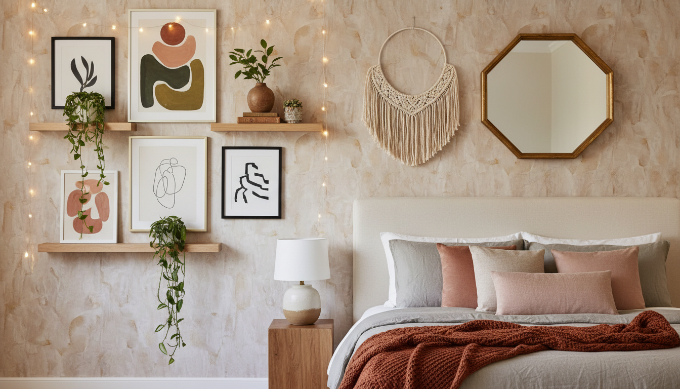 découvrez des idées originales et créatives pour décorer les murs de votre chambre adulte et créer une ambiance unique et chaleureuse.